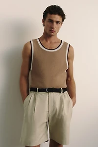Slim Fit Ribbed vest top
