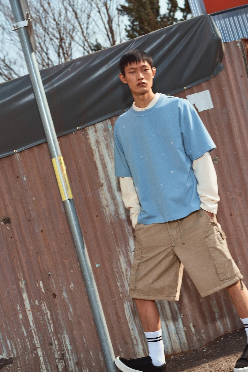 Loose-Fit Cargo Shorts