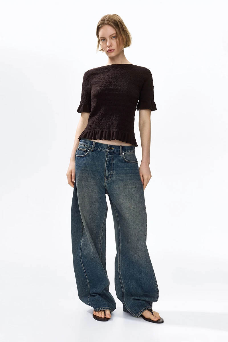Haut en tricot texturé