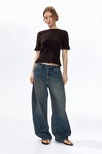 Haut en tricot texturé