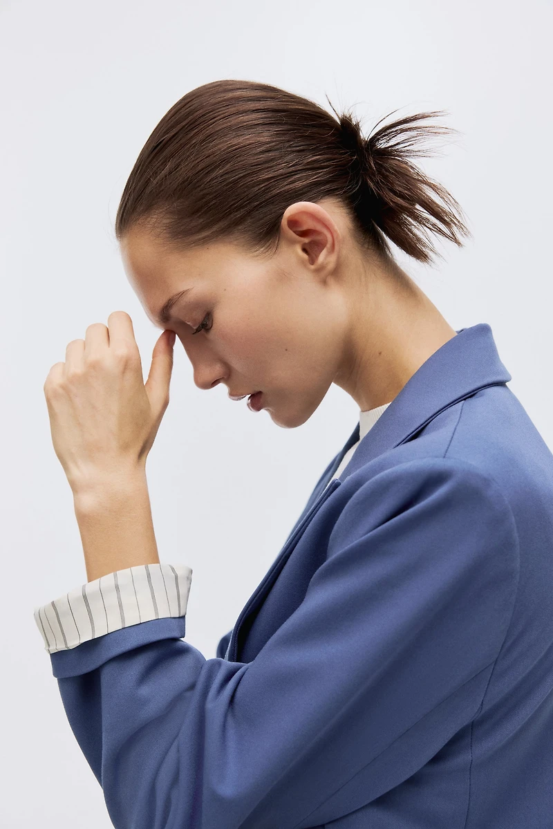 Veston en lyocell mélangé