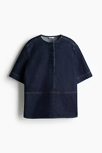 Denim Pullover Top