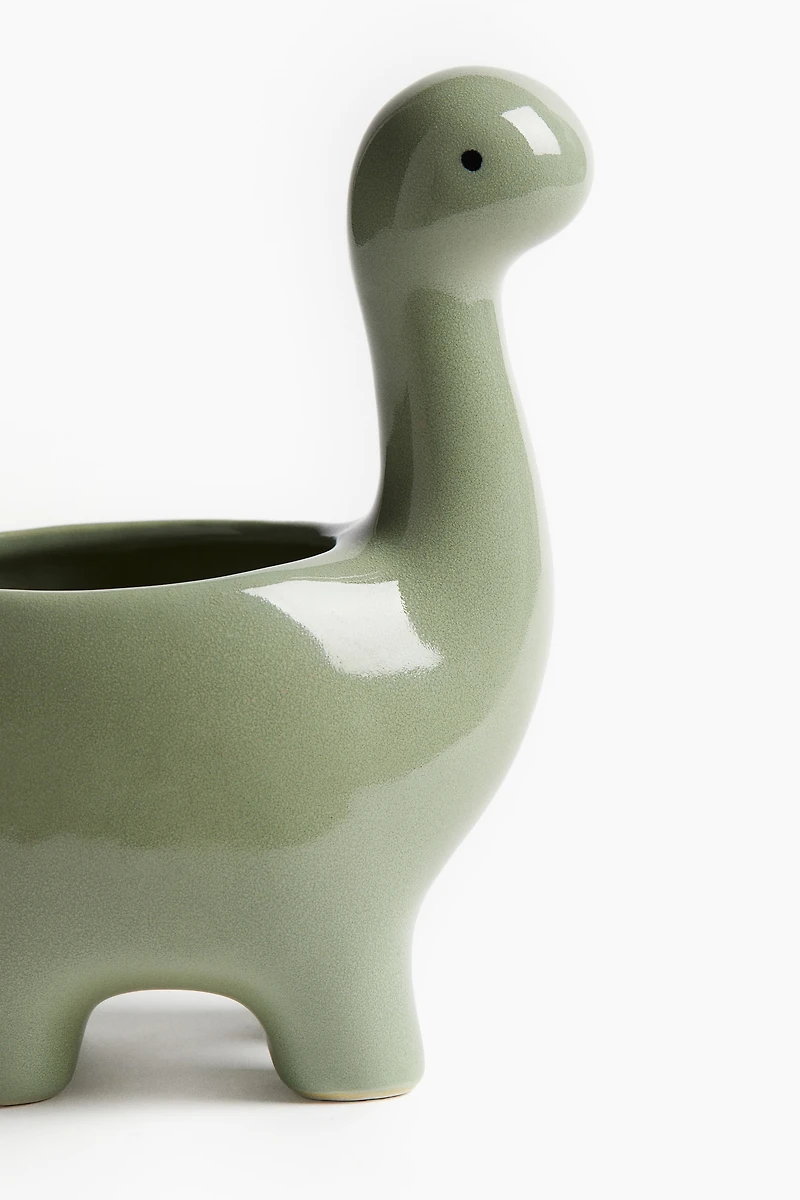 Dinosaur Stoneware Plant Pot