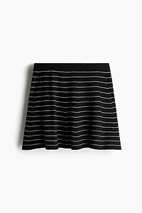 Flared Fine-Knit Skirt