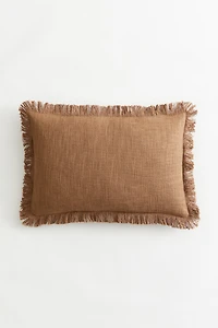 Housse de coussin en tissu flammé