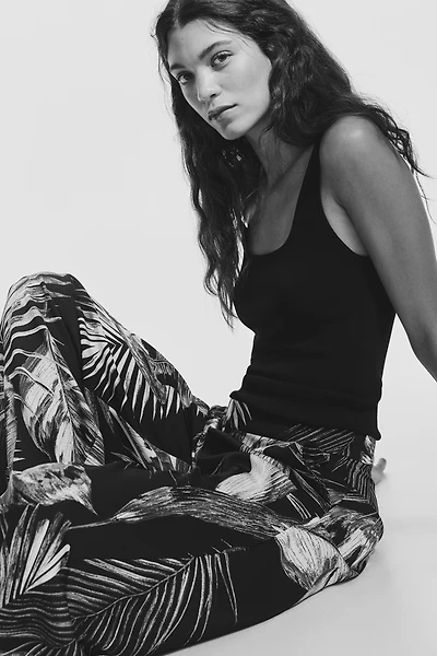 Wide-Leg Dress Pants