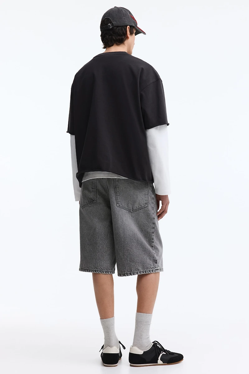 Baggy Denim Shorts