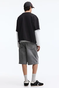 Baggy Denim Shorts