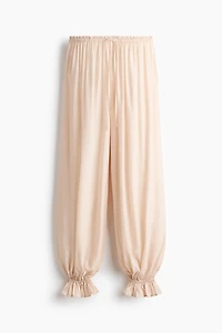 Balloon-Leg Pants with Drawstring