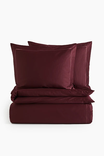 Cotton Sateen King/Queen Duvet Cover Set