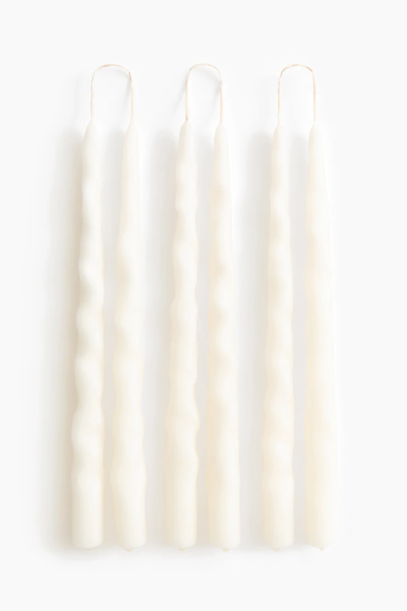 6-Pack Molded Taper Candles