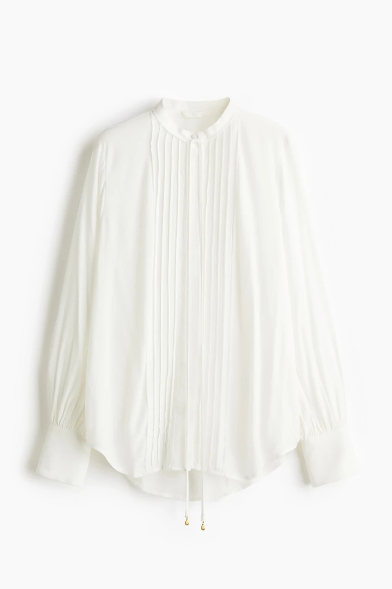 Blouse with Pintucks