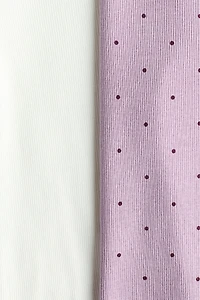 2-Pack Ribbed Cotton T-Shirts