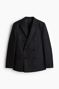 Regular-Fit Wool-Blend Double-Breasted Jacket