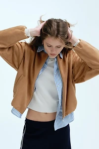 Oversized Jersey Jacket