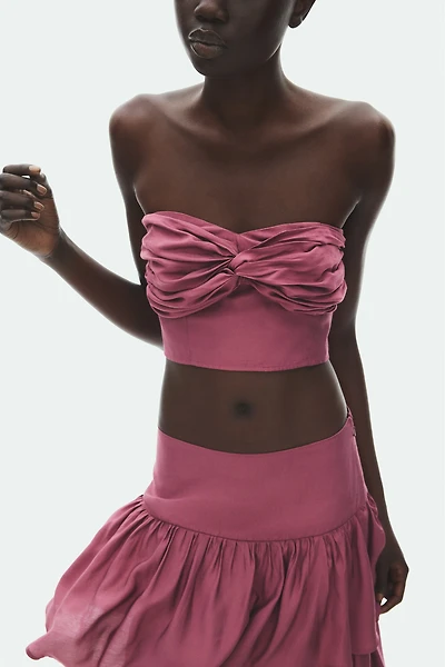 Bustier en viscose mélangée