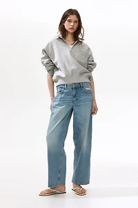 Jean flottant taille basse