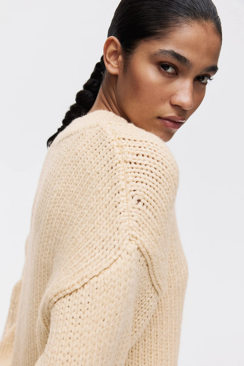 Knit V-Neck Sweater