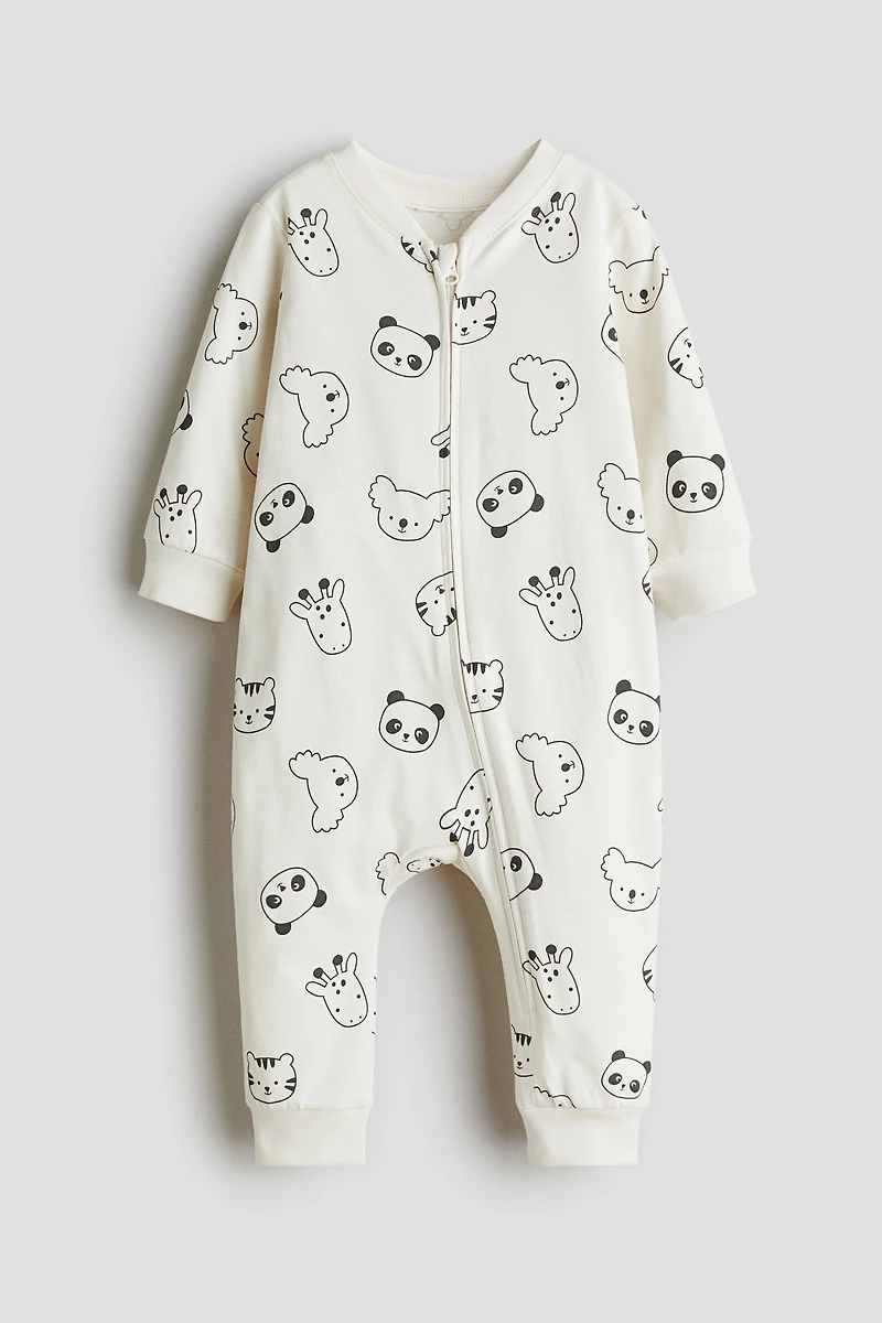 Patterned Pajama Jumpsuit