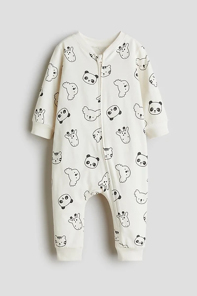 Patterned Pajama Jumpsuit