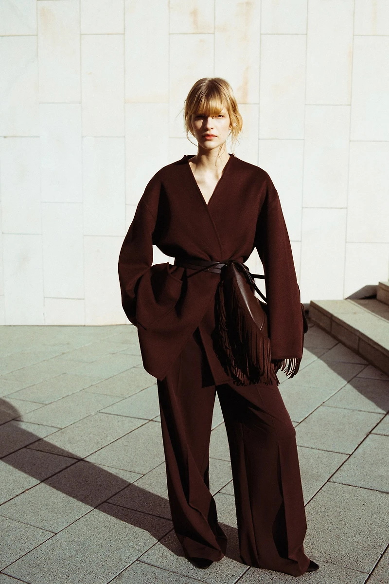 Pantalon chic à jambes larges