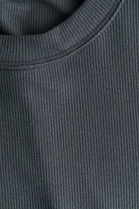 T-shirt côtelé en viscose