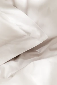King/Queen Cotton Percale Duvet Cover Set