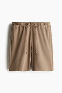 Relaxed-Fit Knee-Length Piqué Shorts