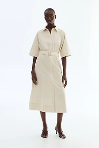 Cotton Poplin Shirt Dress
