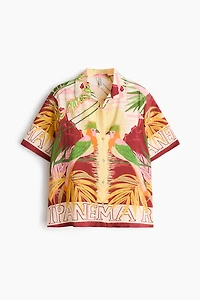 Chemise à motif avec manches courtes