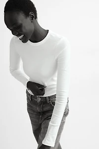 Long-sleeved Jersey Top