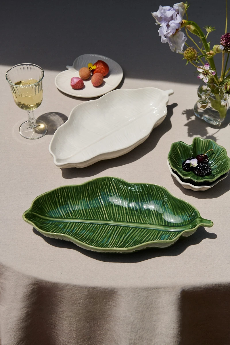 Petite assiette de service en grès cérame
