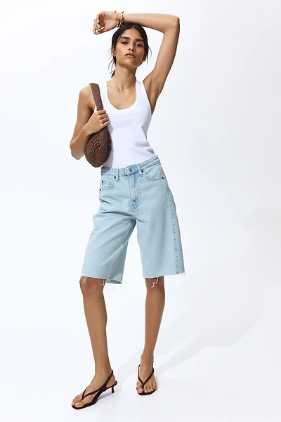 Denim Bermuda Shorts
