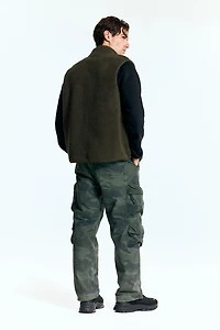 Regular-Fit Teddy Fleece Sports Vest