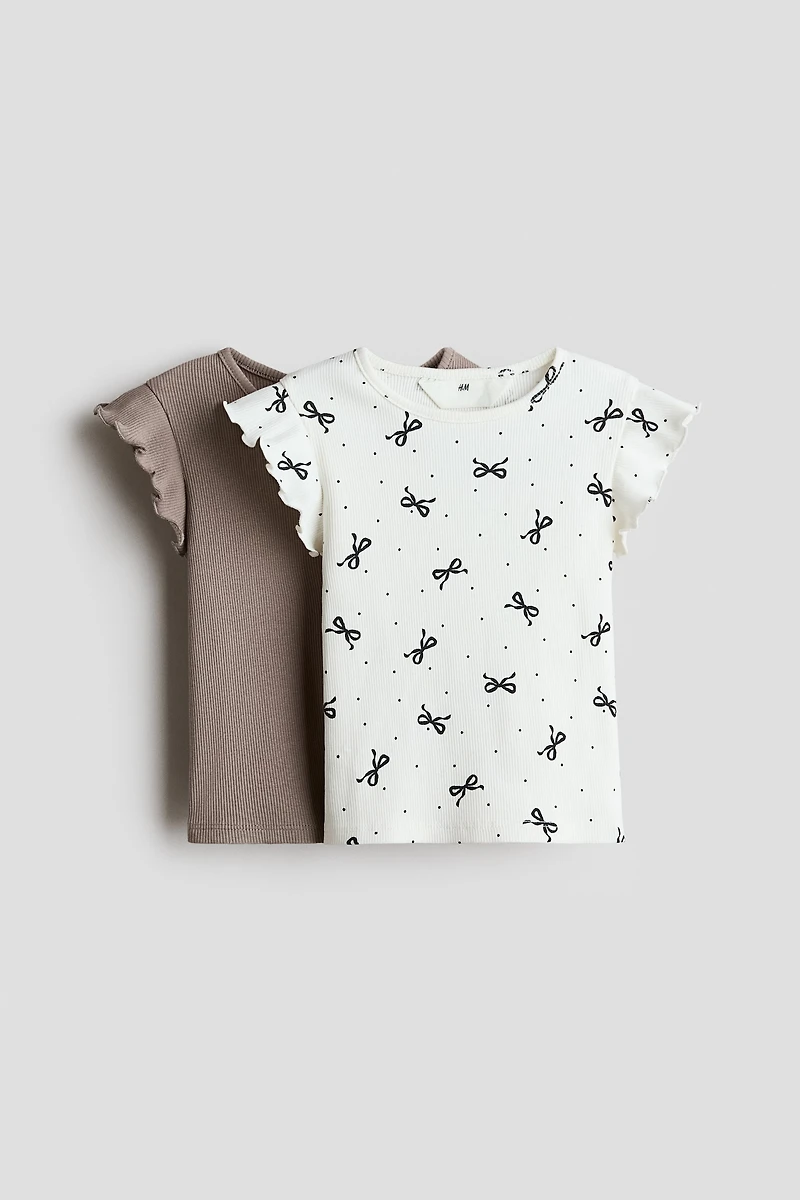 2-Pack Ribbed Cotton Tops