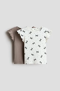 2-Pack Ribbed Cotton Tops