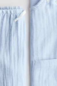 Ensemble 2 pièces en mousseline de coton