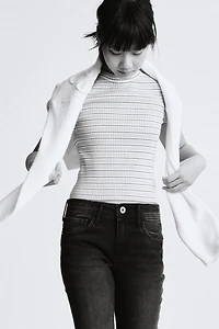 Flared Leg Low Jeans