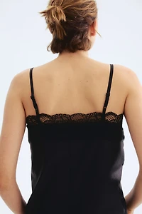 Lace-Trimmed Camisole Top