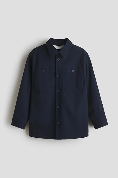 Surchemise en sergé de coton