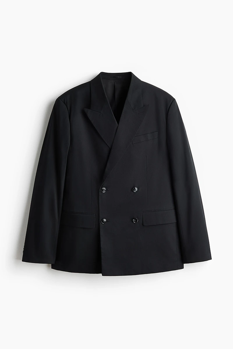 Relaxed-Fit Double-Breasted Jacket