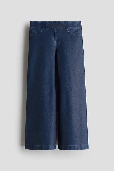 Wide Denim-look Pants