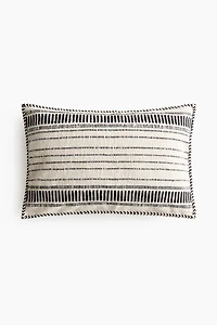Housse de coussin en coton à motif