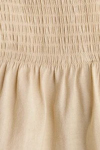 Smocked Bandeau Jumpsuit