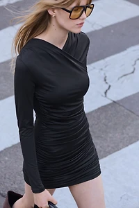 Draped jersey dress