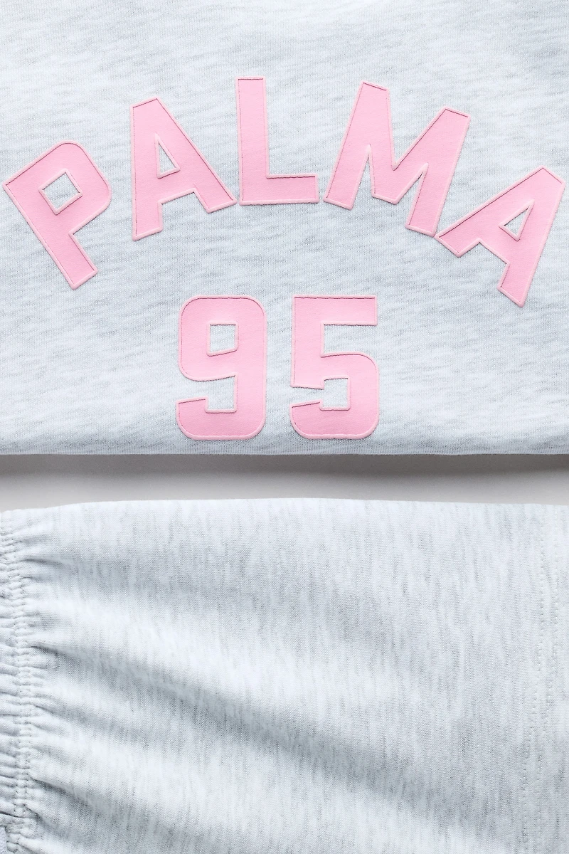 2-Piece Sweatshirt and Sweatshorts Set