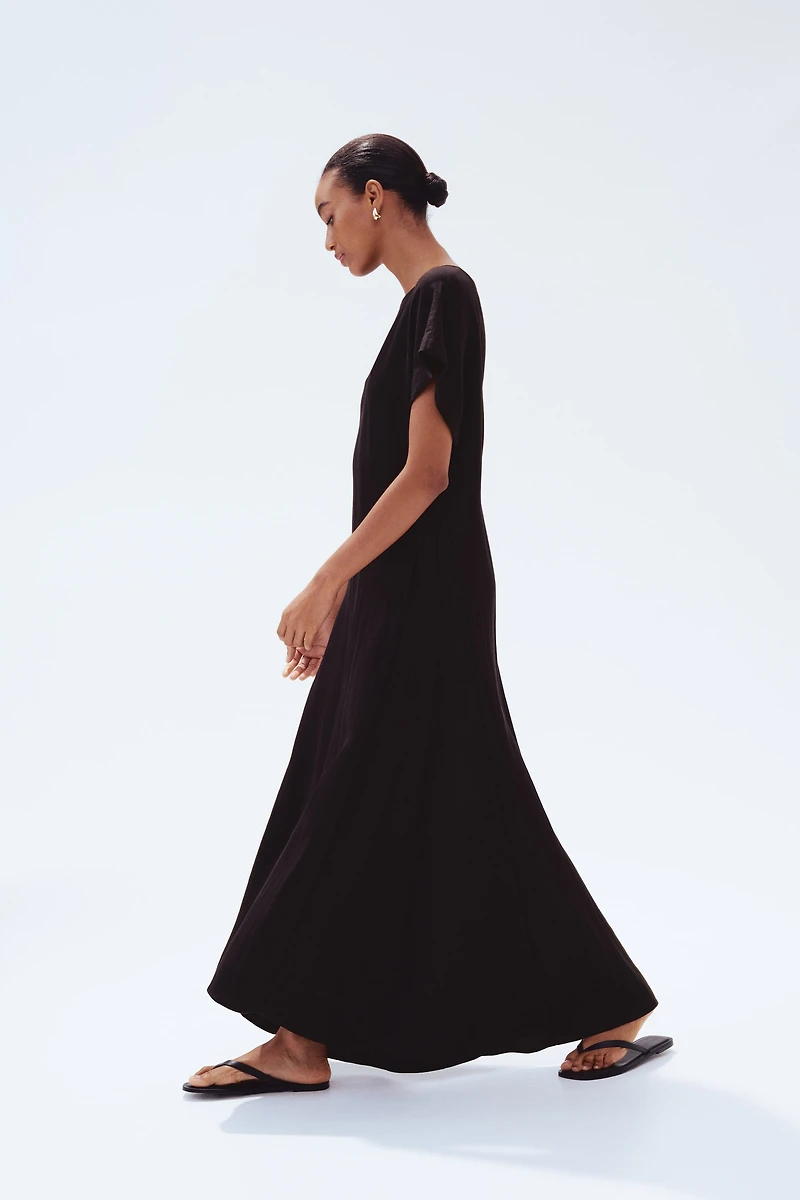 Butterfly-Sleeved Dress