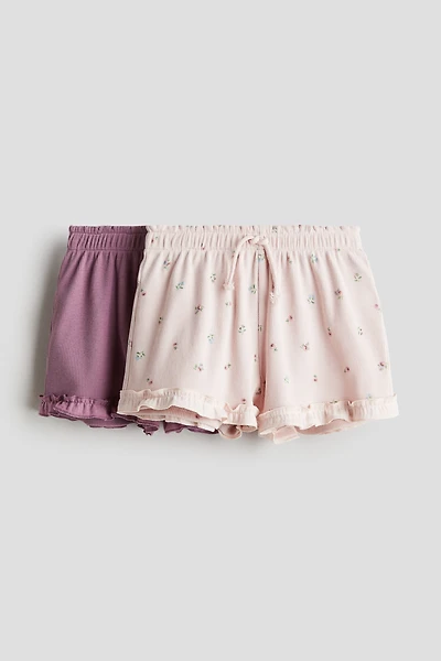 2-Pack Ribbed Jersey Shorts