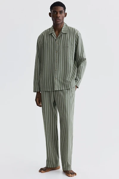 Poplin Pajama Shirt and Pants