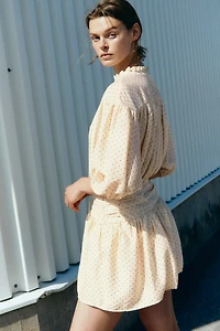 Robe tunique à effet drapé